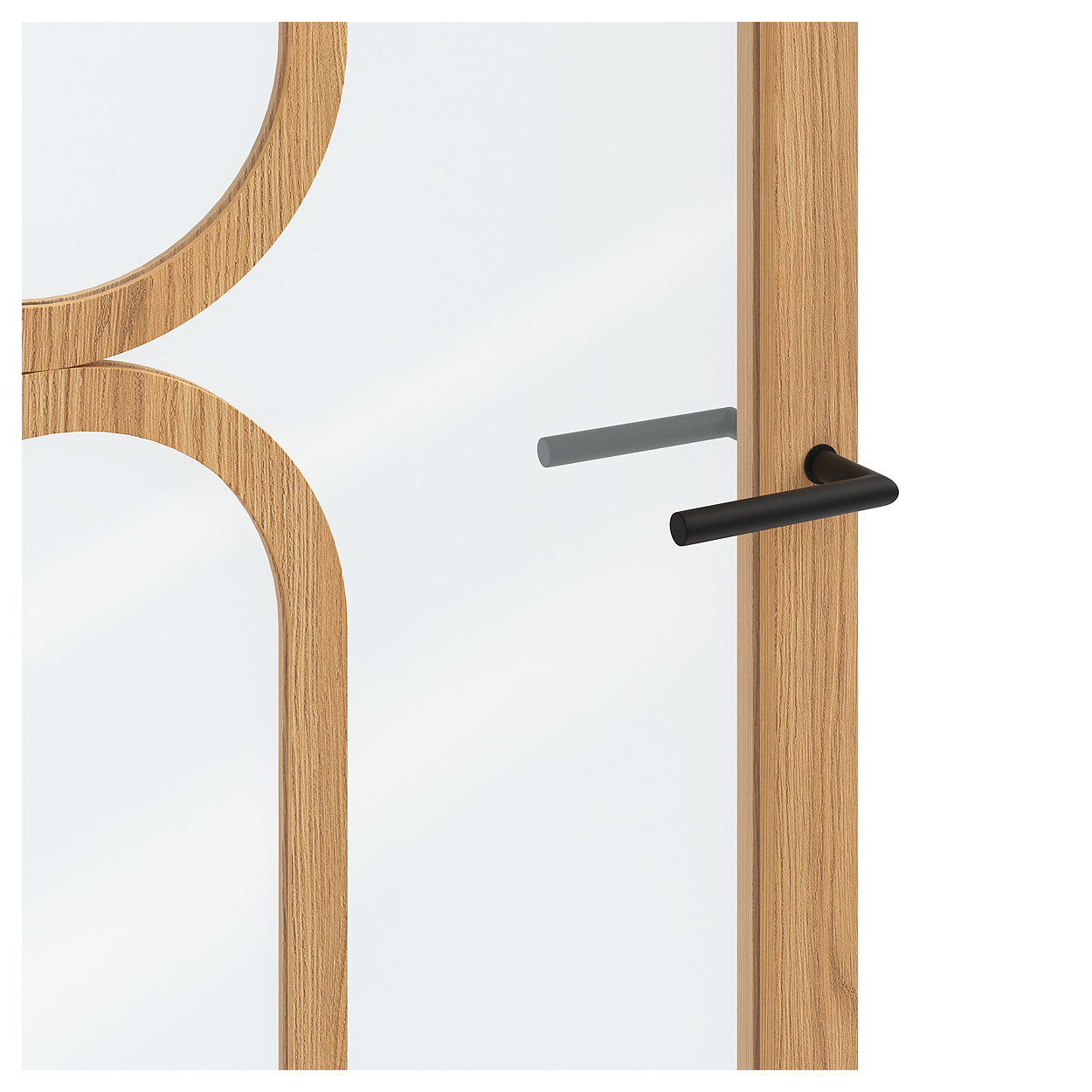 Binnendeur Skantrae SSL 14820 Blank Glas Natural Oak